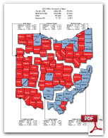 Ohio Governor Maps: 2014-1958