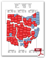 Ohio Governor’s Race Results – Last Ten Elections Combined