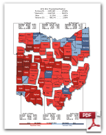 Ohio Presidential Maps: 2016-1856