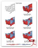 Ohio Presidential Northeast Region Maps: 2016-1856