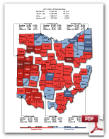 Ohio US Senate Maps: 2012-1986